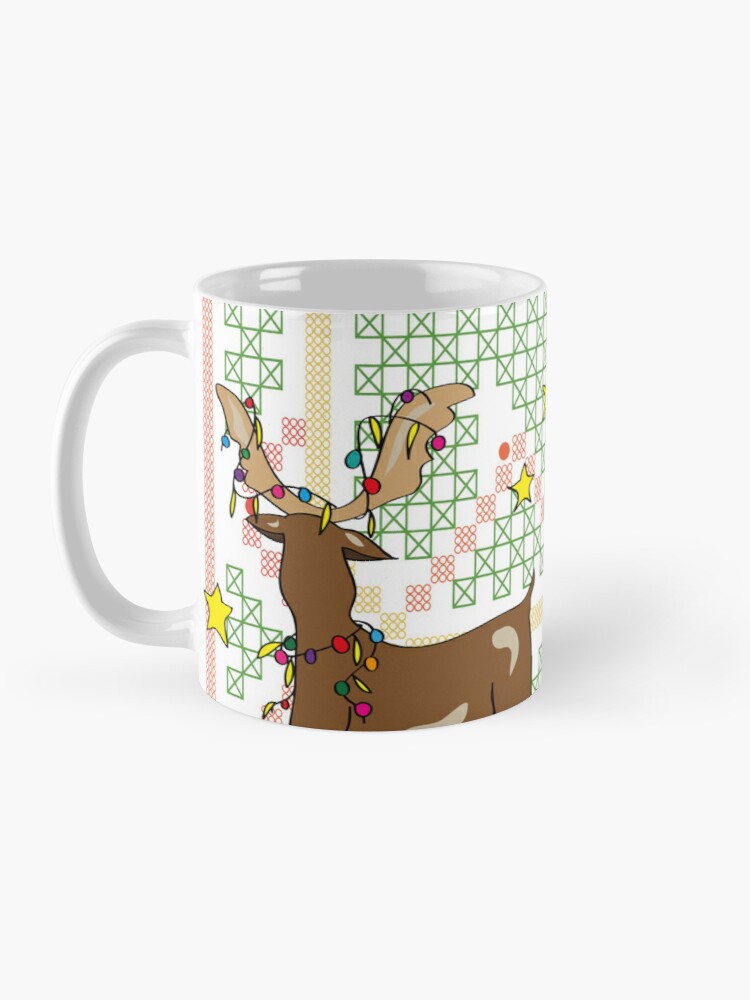Mug Noël - Renne et guirlande de Noël – Image 2