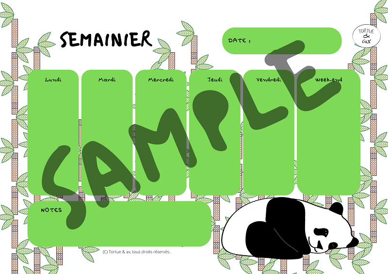 Semainier - "Voyage exotique" – Image 3