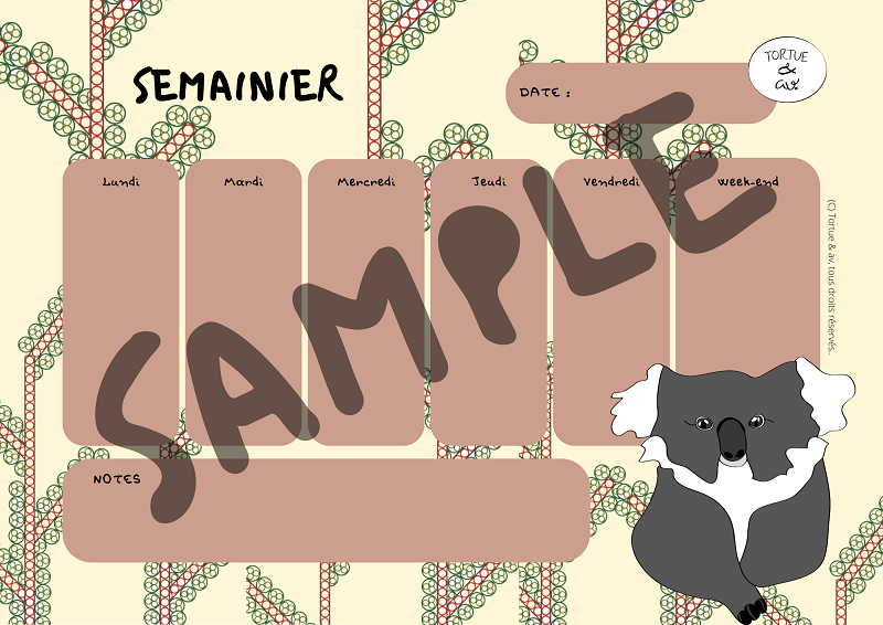 Semainier - "Voyage exotique" – Image 4