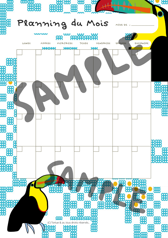 Planning du mois - "Voyage exotique" – Image 4